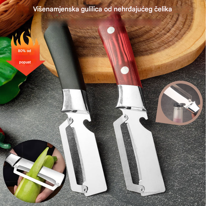 🔥🔪【Kupi 1, dobiješ 1 gratis】Višenamjenska gulilica od nehrđajućeg čelika