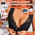 🔥Bestseller – Set od 5 komada😍【40-110KG】Ženski grudnjak s prednjim kopčanjem, izvrstan efekt podizanja i oblikovanja, s elegantnim čipkastim dizajnom