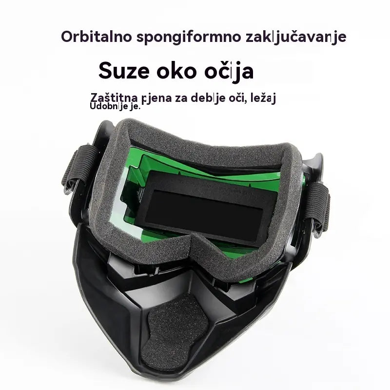 🔥【Snižena cijena – 50% popusta!】😎Potpuno automatska maska za zavarivanje s promjenjivom svjetlošću i zaštitnom maskom za zavarivače