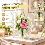 ✨🦋 Prozirna hidroponska vaza s motivom leptira | Kreativna ukrasna vaza za stol | Dekoracija za dom i dnevni boravak