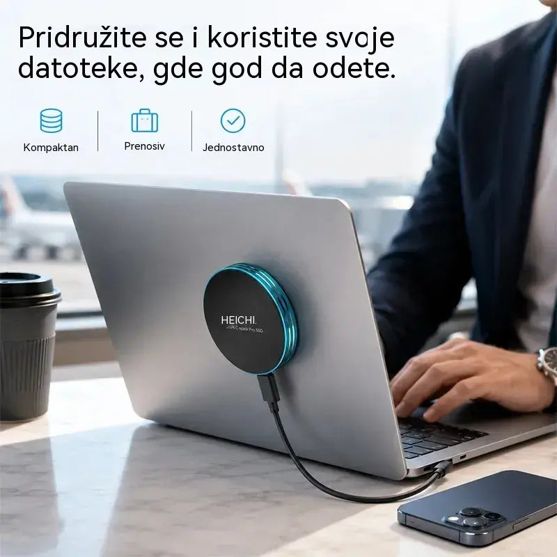 ⚡🧲Brzi magnetski prijenosni SSD od 16 TB | Brzina prijenosa 1050 MB/s i kompatibilnost s više uređaja