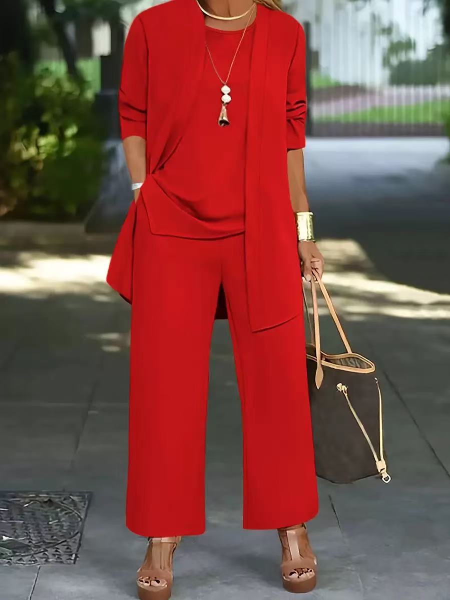 【Top + Jakna + Hlače】Nova ženska ležerna i elegantna trodijelna kombinacija