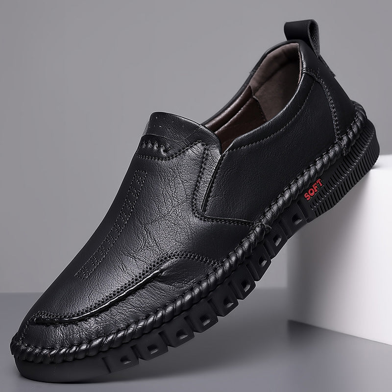 👞【39-44】2026 Muške casual kožne cipele, izrađene od prave kože, s mekim potplatom, protukliznim dizajnom, prozračne i udobne
