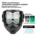 🔥【Snižena cijena – 50% popusta!】😎Potpuno automatska maska za zavarivanje s promjenjivom svjetlošću i zaštitnom maskom za zavarivače