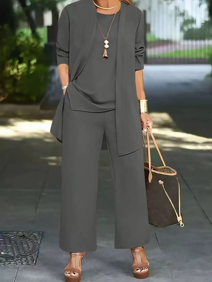 【Top + Jakna + Hlače】Nova ženska ležerna i elegantna trodijelna kombinacija