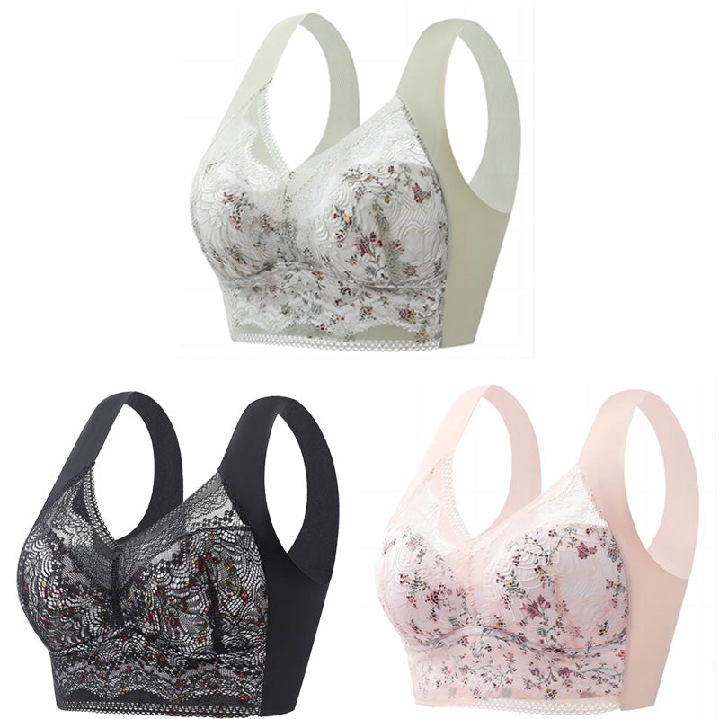 💕🎁【40kg-100kg】【3 komada】Bešavni grudnjak od ledene svile velike veličine, prozračan i podesiv