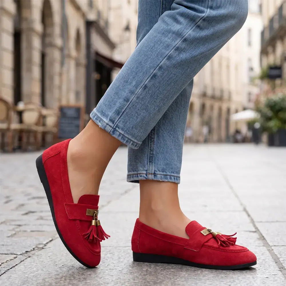 💖【36–43】Novi ženski ležerni modeli ravnih cipela – rese, kopča i metalni detalji, jedinstven stil