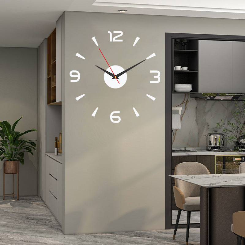 🕑✨Moderni LED 3D akrilni svjetleći zidni sat – bez bušenja, jednostavna montaža