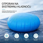 ❄️Napuhani jastuk za bazen — štiti konstrukciju od pritiska leda i pomaže odvoditi vodu i snijeg
