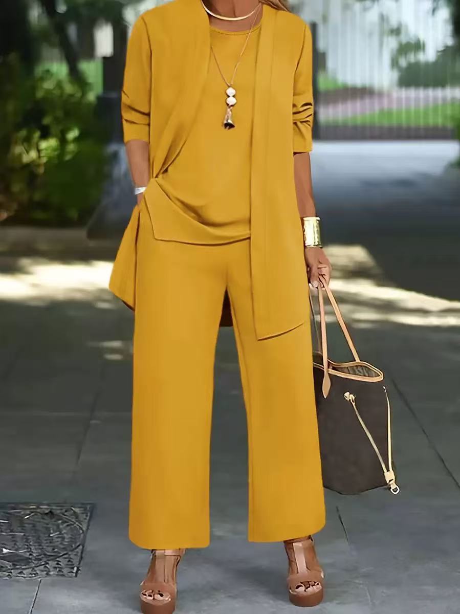 【Top + Jakna + Hlače】Nova ženska ležerna i elegantna trodijelna kombinacija