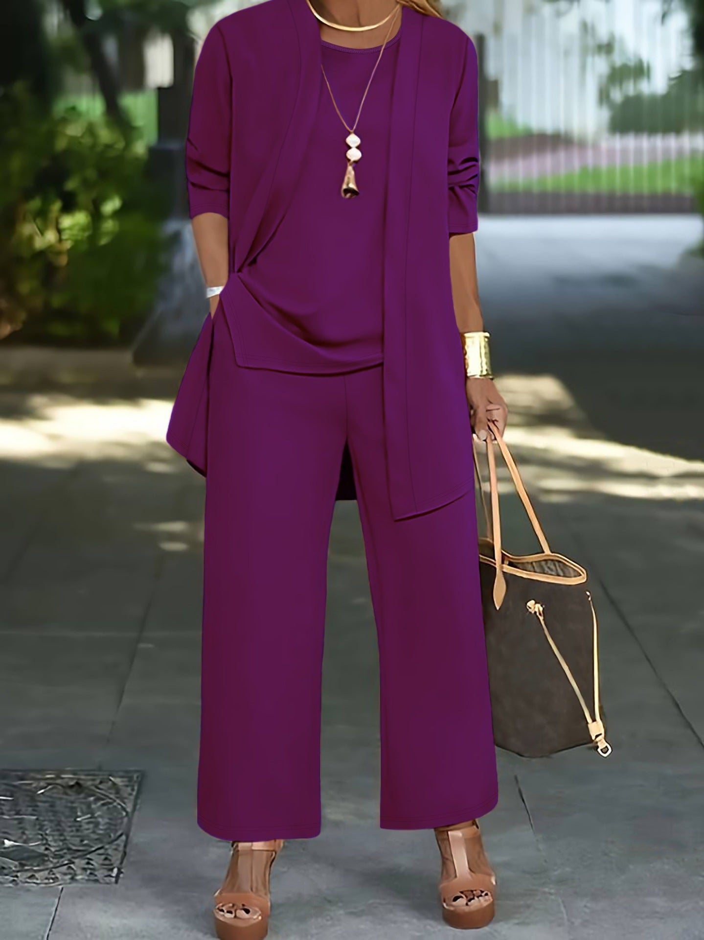 【Top + Jakna + Hlače】Nova ženska ležerna i elegantna trodijelna kombinacija
