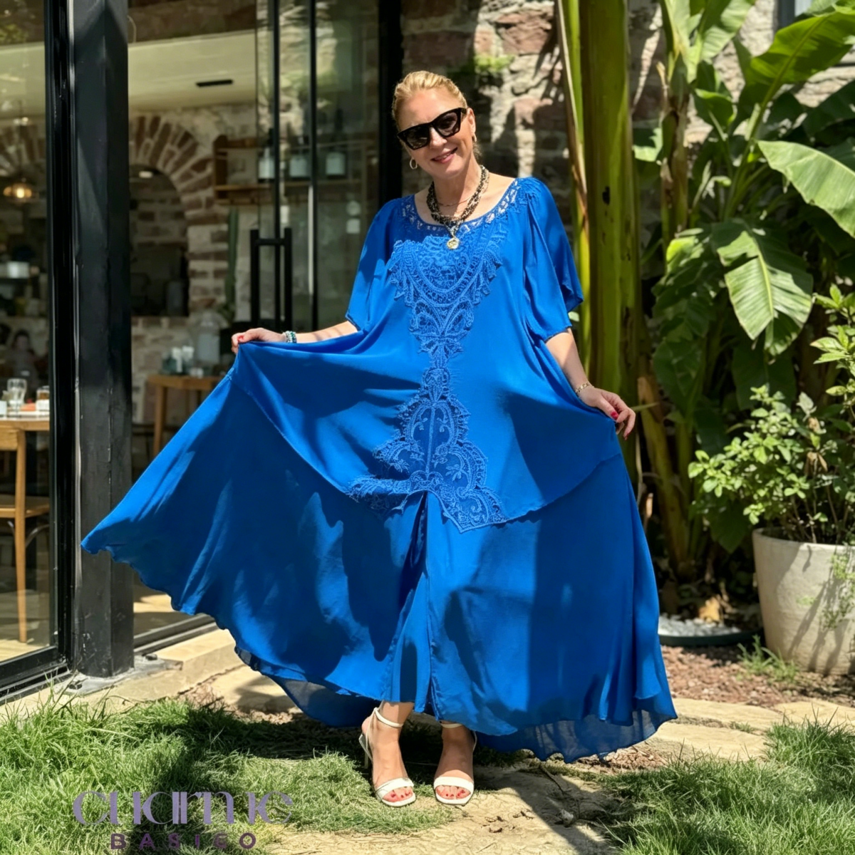 【Akcija】【S–5XL】Moderna široka haljina — vrhunski materijal, udobna za nošenje, prikladna za sve tipove građe