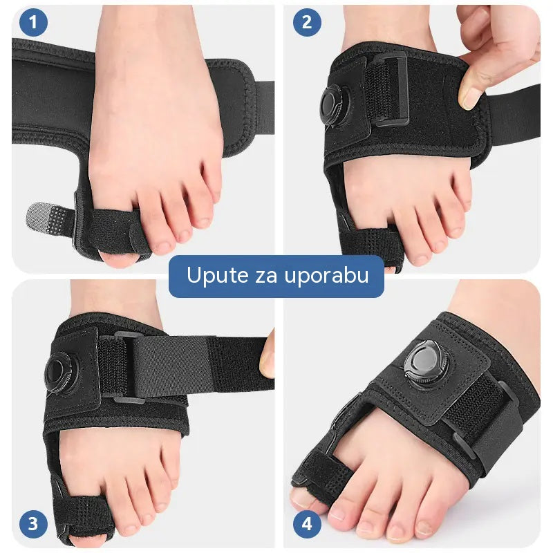 【2 komada – univerzalna veličina】Profesionalni korektori za prste s podesivim gumbima za fiksiranje i odvajanje prstiju, ublažavajući bol
