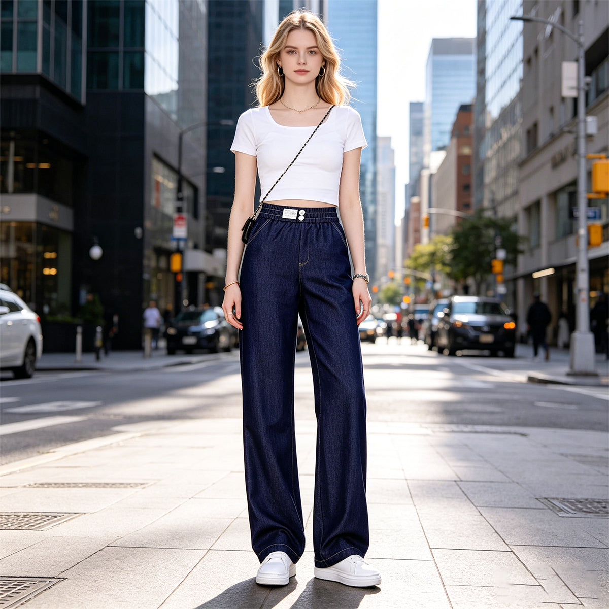 ✨Sezonska rasprodaja – čak 50% popusta!👖【M-4XL】Ženske ležerne hlače ravnog kroja visokog struka, mekane i udobne tkanine
