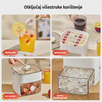 💥Prodaja je premašila 50.000! 🥤🧊 50% popusta! Ledomat s funkcijom pohrane leda: proizvodi 48 kockica leda odjednom, poklopac protiv curenja
