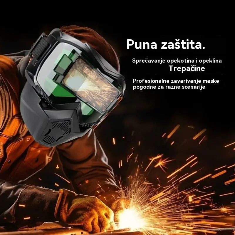 🔥【Snižena cijena – 50% popusta!】😎Potpuno automatska maska za zavarivanje s promjenjivom svjetlošću i zaštitnom maskom za zavarivače
