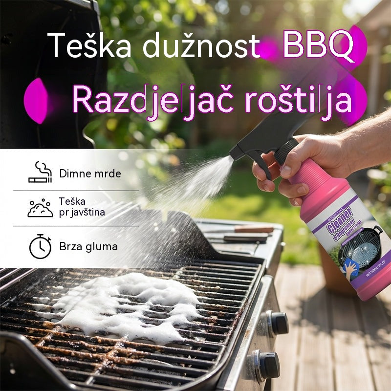 【Kupi 2 bočice, dobiješ 1 bočicu gratis】💦Sredstvo za čišćenje roštilja, sredstvo za čišćenje roštilja i tava za uklanjanje zagorenih i masnih mrlja, otapalo za tvrdokorne mrlje od ulja.