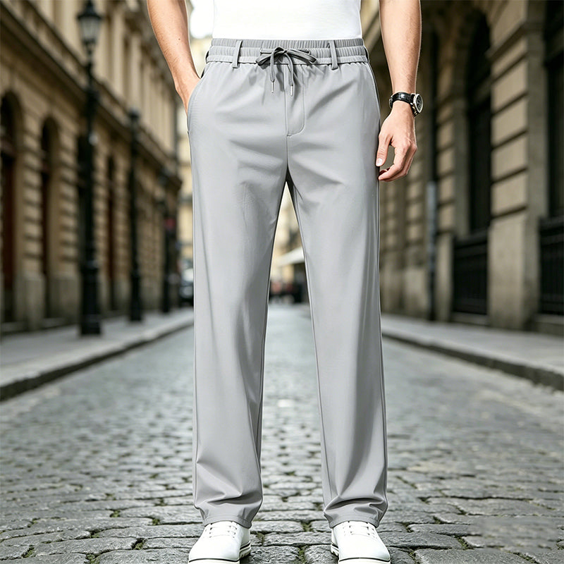 💥Ograničena ponuda👖【40–100 kg】Muške lagane, brzo sušeće, elastične hlače ravnog kroja, poslovno-ležernog stila