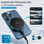 ⚡🧲Brzi magnetski prijenosni SSD od 16 TB | Brzina prijenosa 1050 MB/s i kompatibilnost s više uređaja