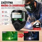 🔥【Snižena cijena – 50% popusta!】😎Potpuno automatska maska za zavarivanje s promjenjivom svjetlošću i zaštitnom maskom za zavarivače